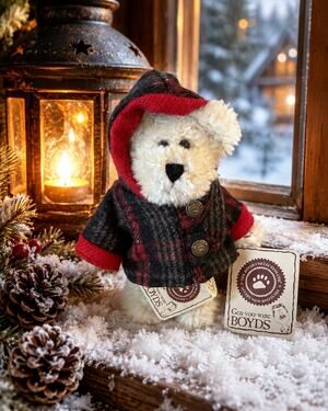 Boyds Bears Jean T Bearsley 918321 TJ’s Best Dressed Plush Bear Tags Retired